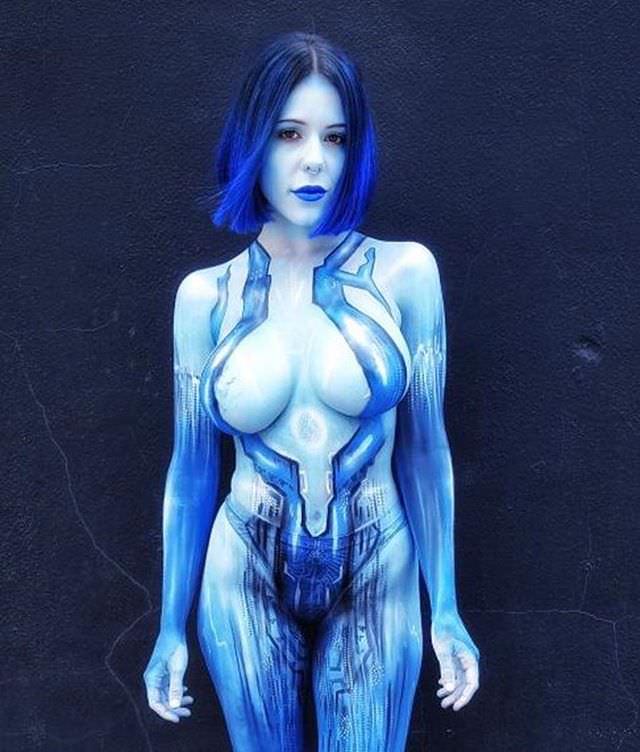 Cosplay nude cortana Halo Cortana