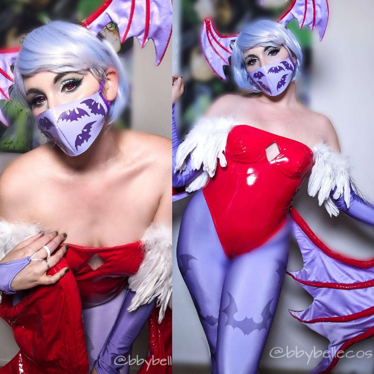 I Made A Mask Inspired By Lilith From Darkstalkers Babybelle Cospla