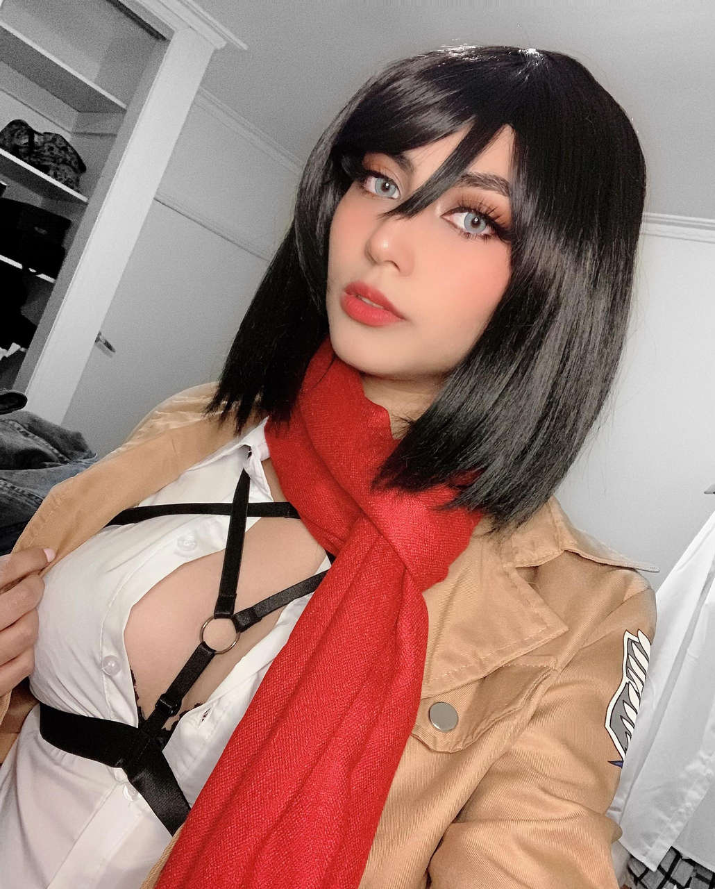 Mikasa Ackerman Cosplay By Miraajane Self I Love Aot So Much And I M So Happy To Cosplay As Bae Mikas