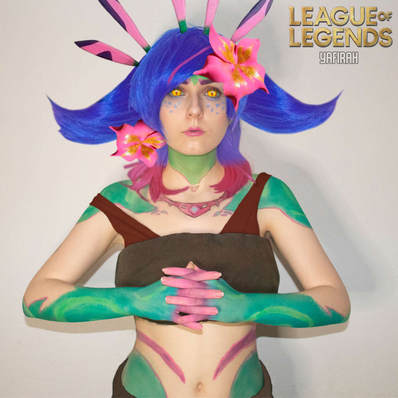 Neeko From League Of Legends Makeup Test Bodypaint By Yafira