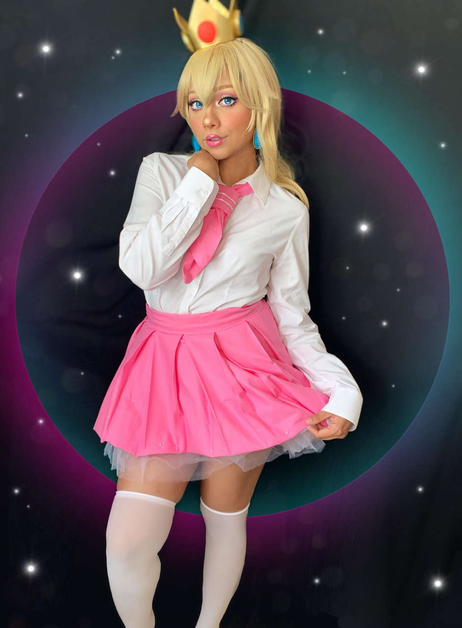 Princess Peach In Student Uniform By Talivers