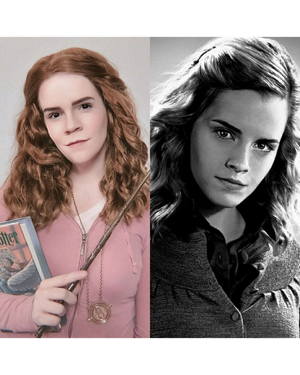 Side By Side Of My Hermione Granger Cosplay Cosplayer Karielle