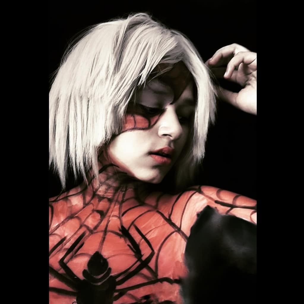 Spider Man Bodypaint By Dakota Jae Sel