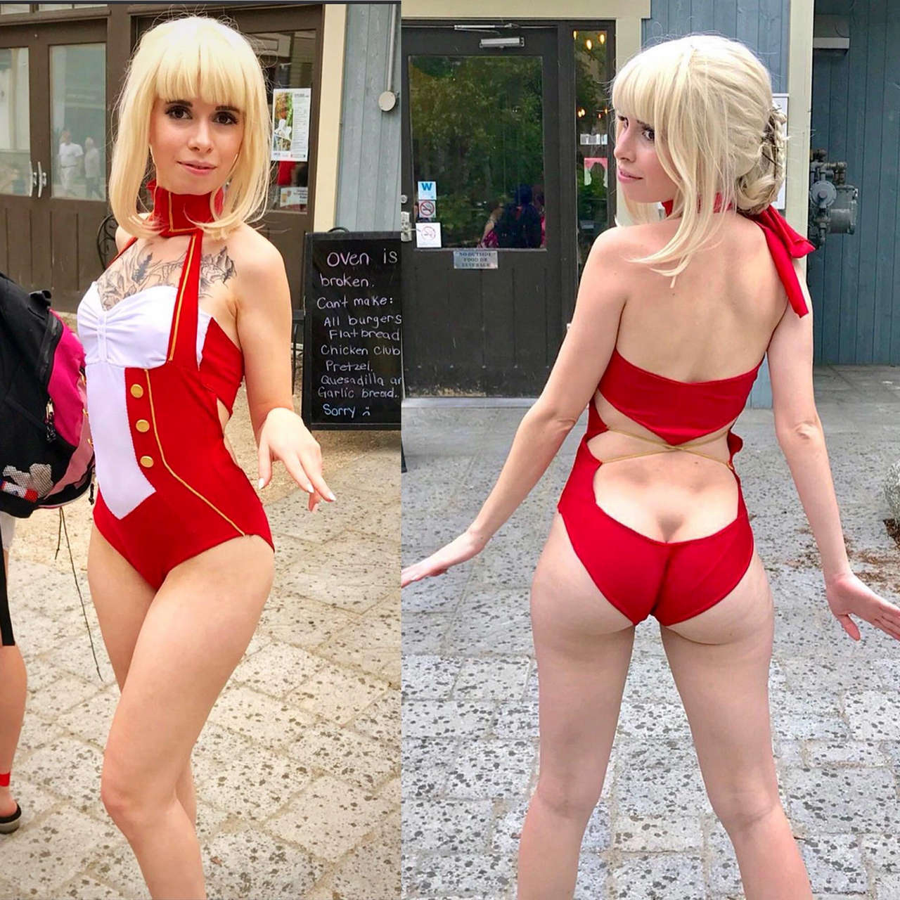 Acorn Cosplay As Bathing Suit Saber Nero From Fate Grand Orde