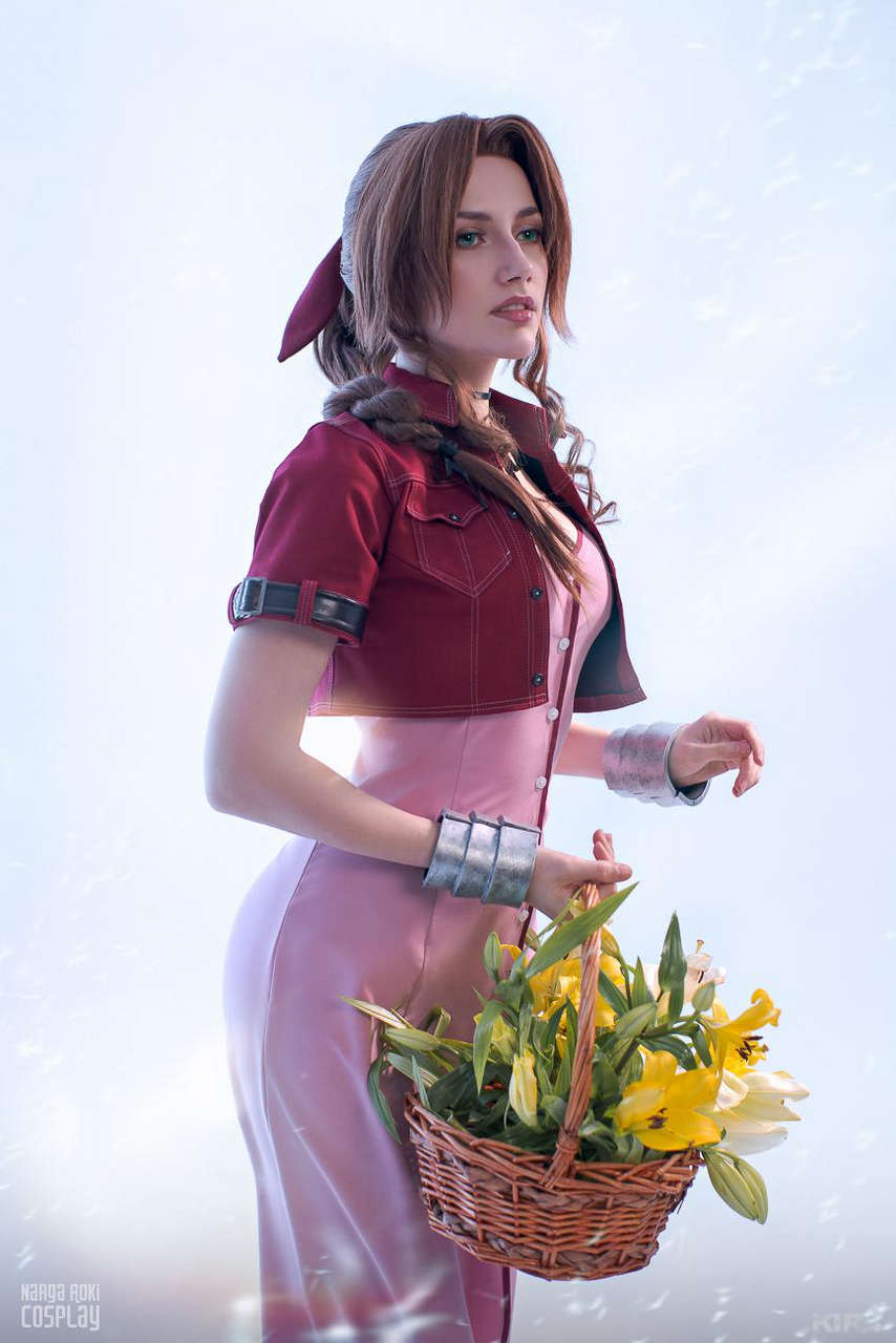 Aerith From Final Fantasy Cosplay By Narga Aoki Cospla