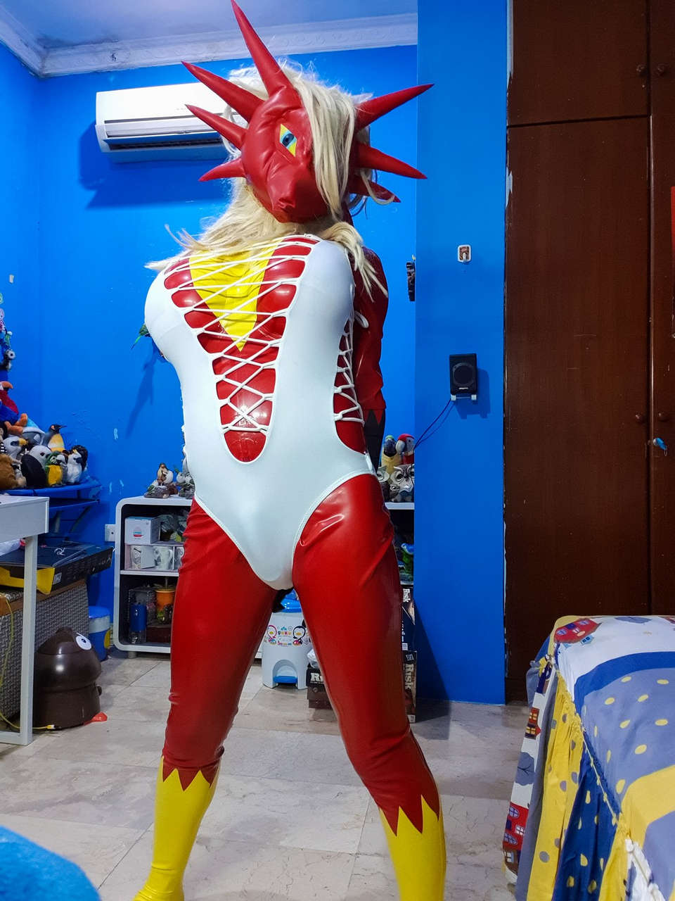 Amber The Blaziken In White Swimsuit By Ncad Late
