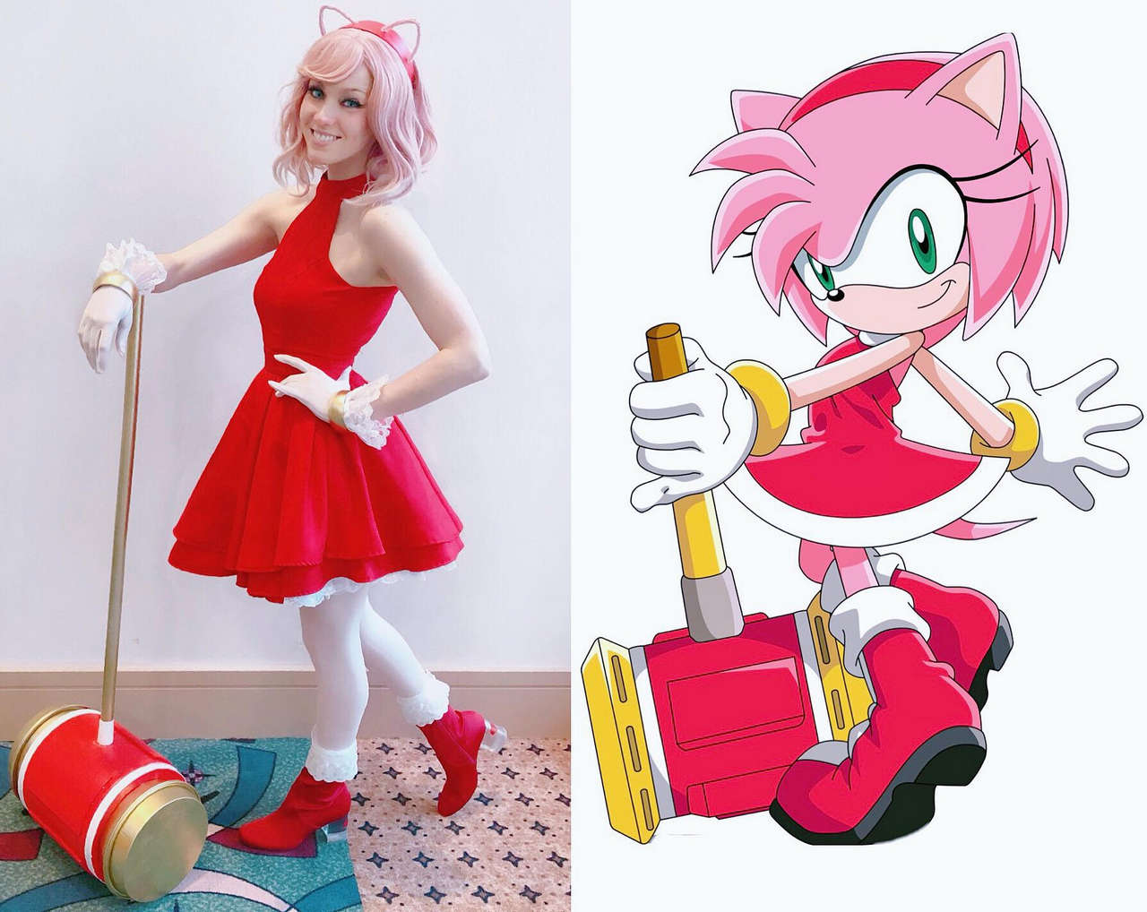Amy Rose Cosplayer Penberl