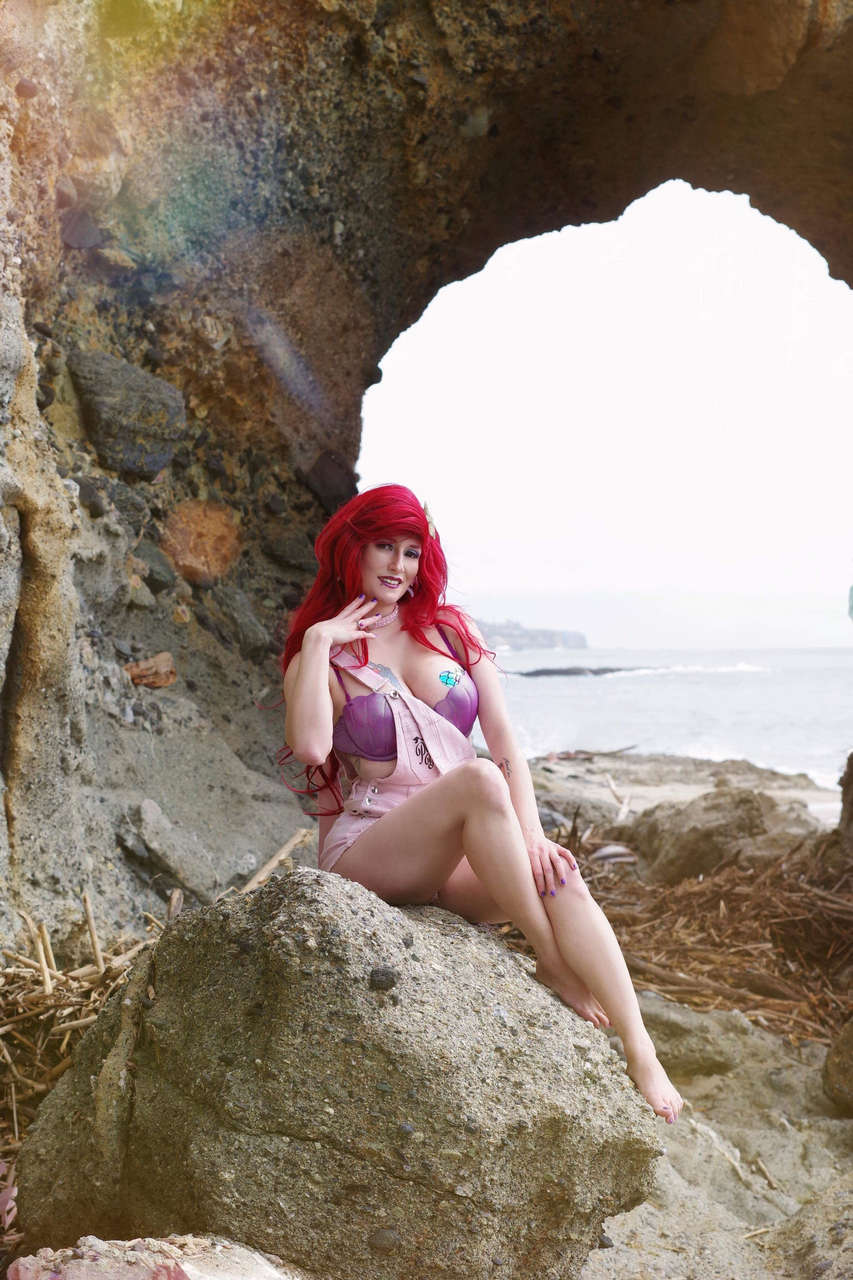 Ariel Cosplay At Treasure Island Beach Californi