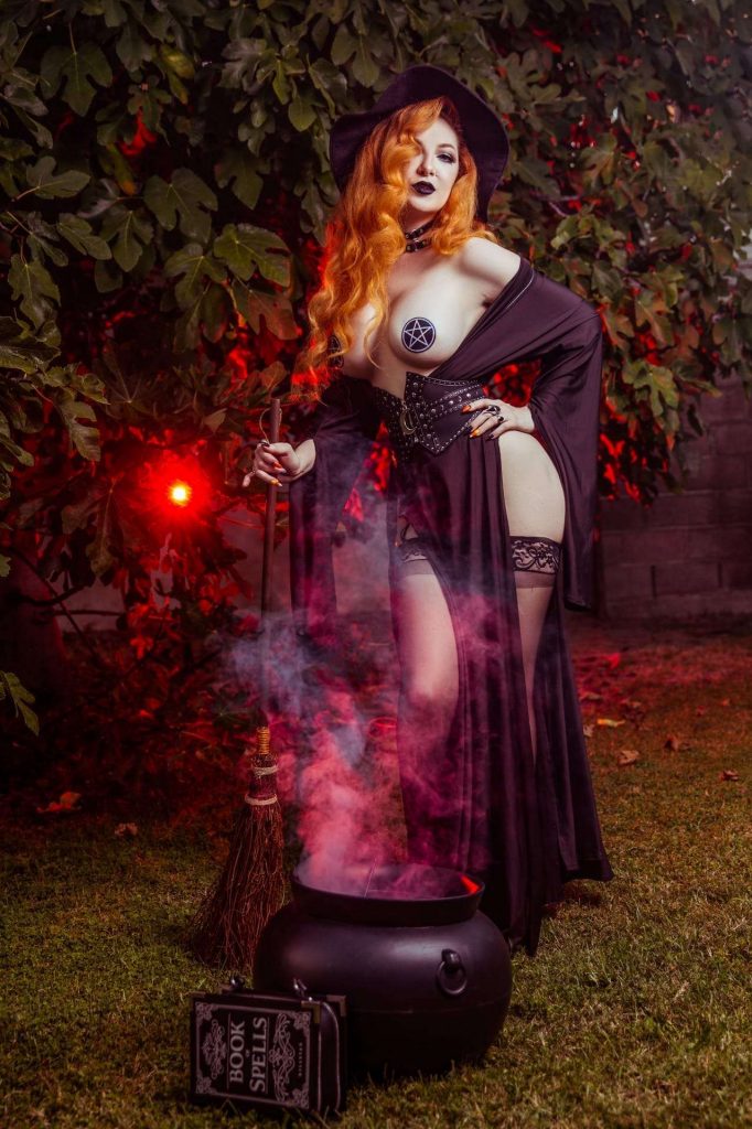 Ashlynne Dae Nude Halloween Witch
