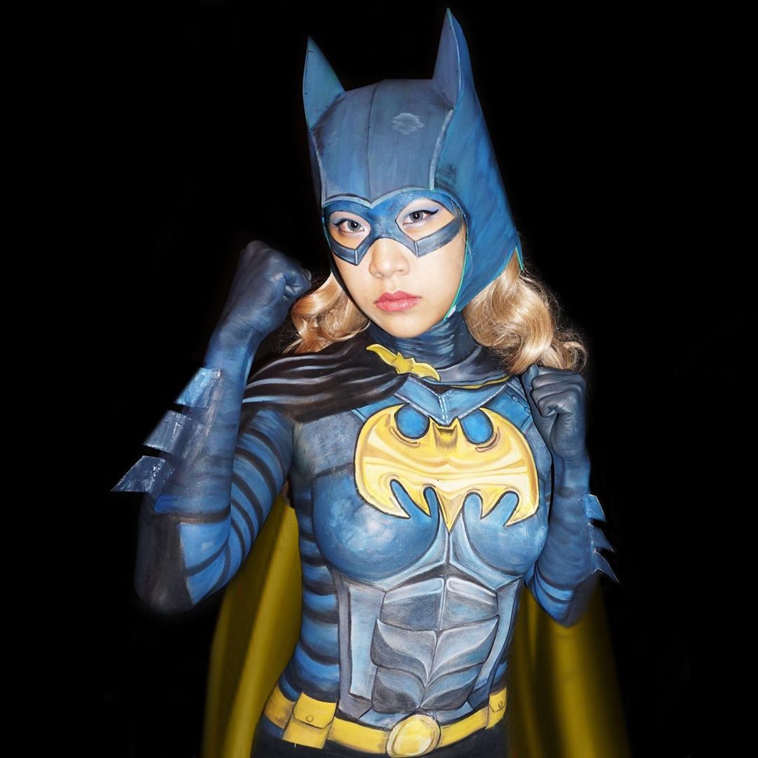 Batgirl Bodypaint By Ig Sleepylaur