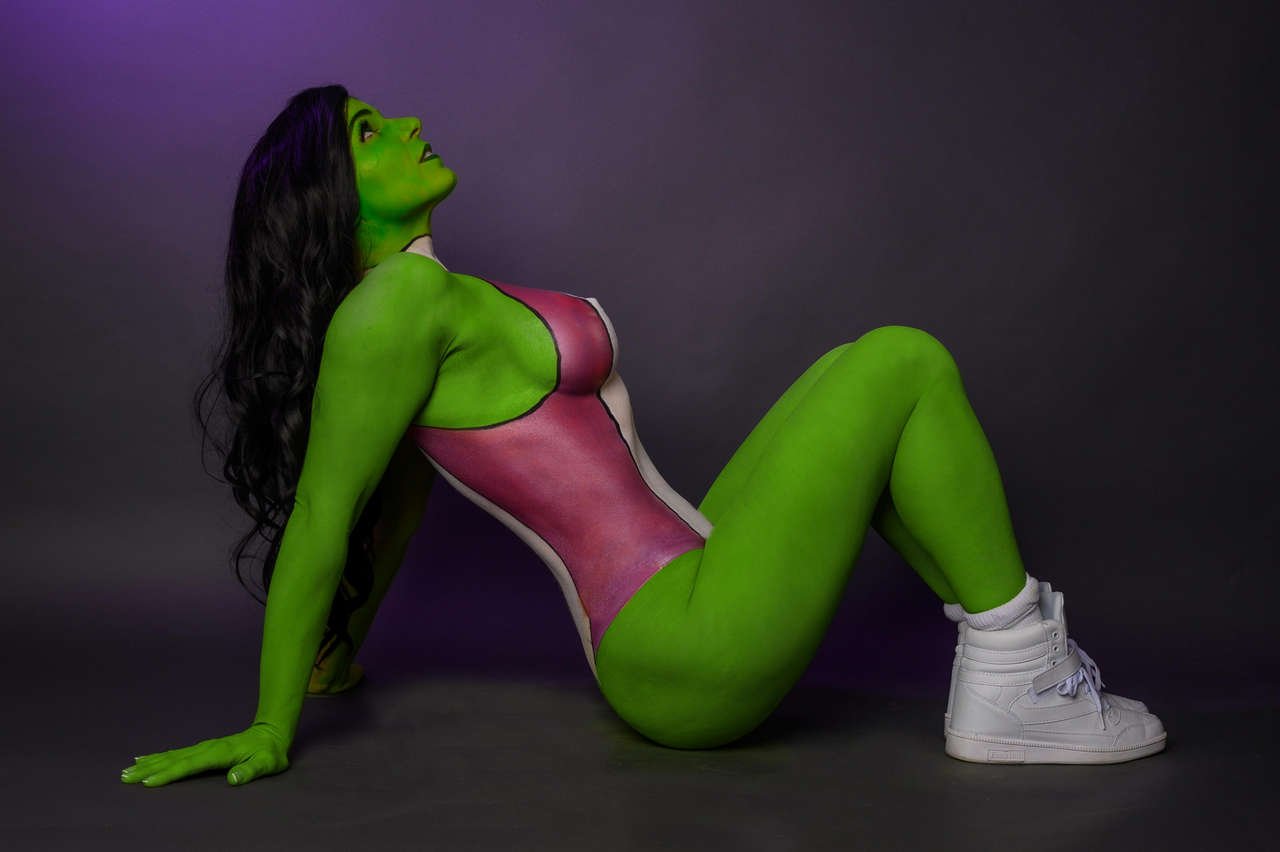 Bodypaint She Hulk By Roguesgalleryfitnes