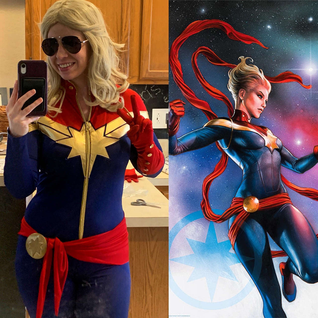 Borrowed A Friends Captain Marvel Suit And Im In Lov