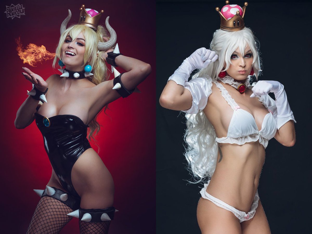 Bowsette Bowser Andamp Booette Boo From Mario Cosplay Done By Danielleggw