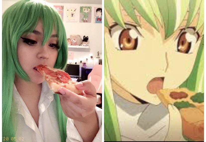C C Cosplay Real Pizza From Pizza Hu
