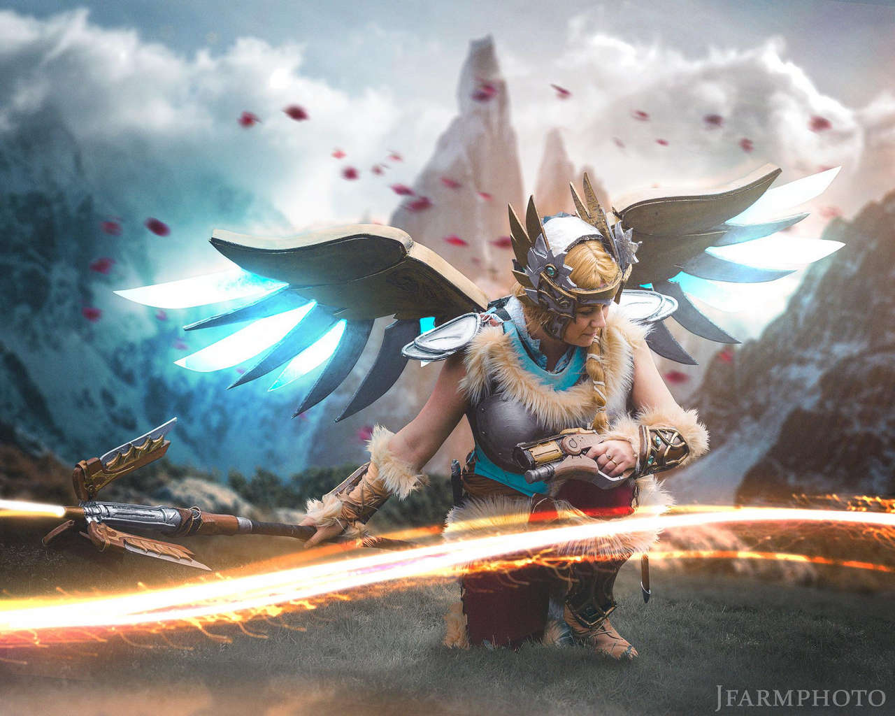 Cosplay Of Mercy By Unknown Stock Photo Edit By Me Jfarmphot