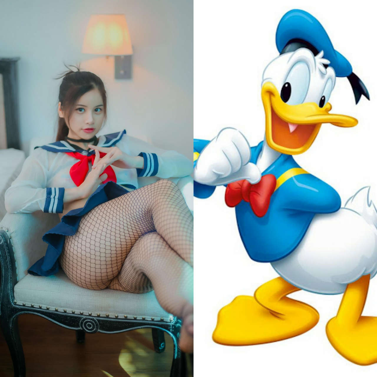 Donald Duck Seifuku Cosplay By Riribonn