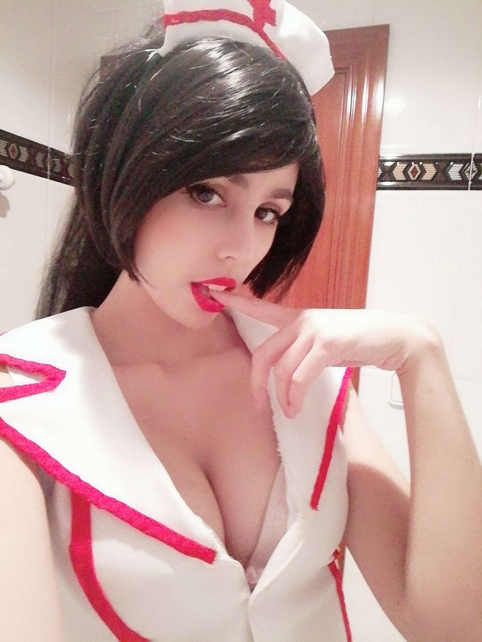 Found Sexy Akali Nurse From Lol By Kate Key Cosplay Do You Want To Pla