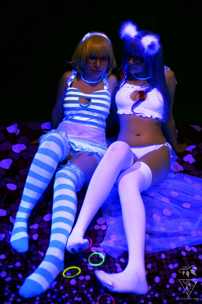 Glowy Touhous In Lingerie Marusera And Toukolina