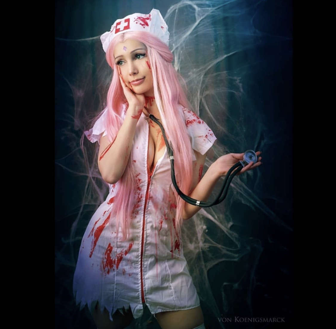 Halloween Sakura As A Nurse By Kallisi Vam