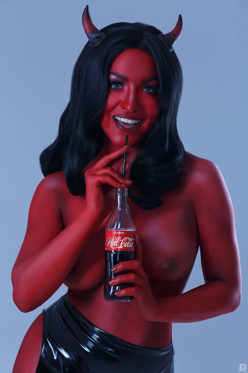 Hot In Hell Try A Refreshing Hell Cola Devil Girl By Zoe Volf Sel