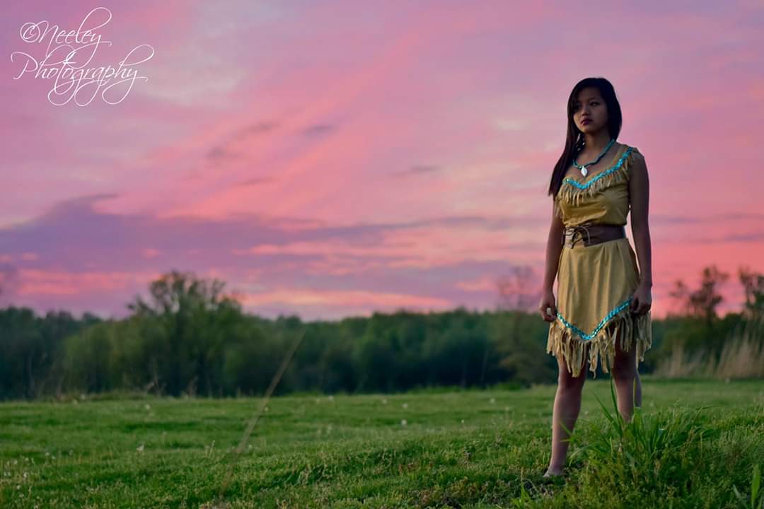 I Took A Photo Of My Sister As Pocahonta