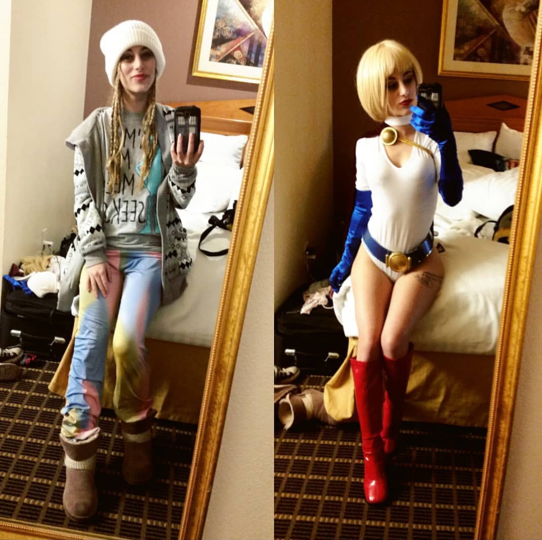 In And Out Of Cosplay Powergirl By Dbsciacc