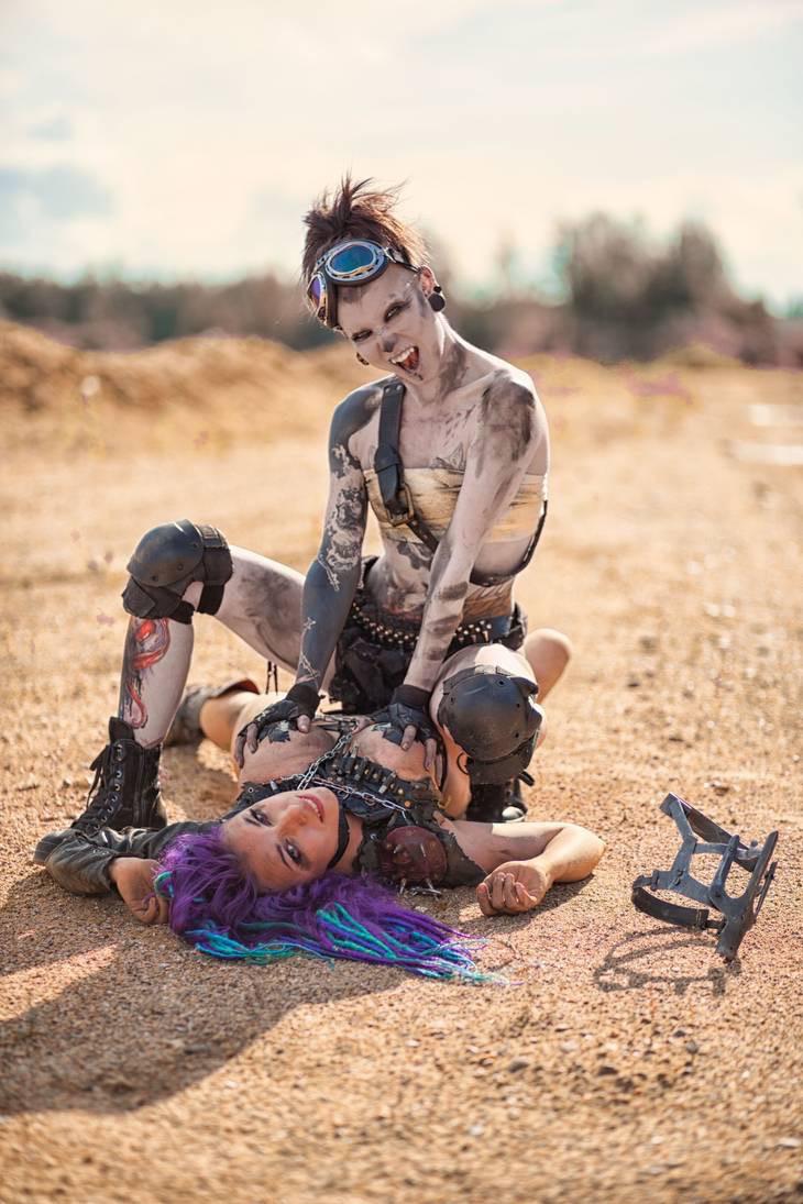 Kate Stark And Octokuro As A Warboy And Mad Max Respectivel