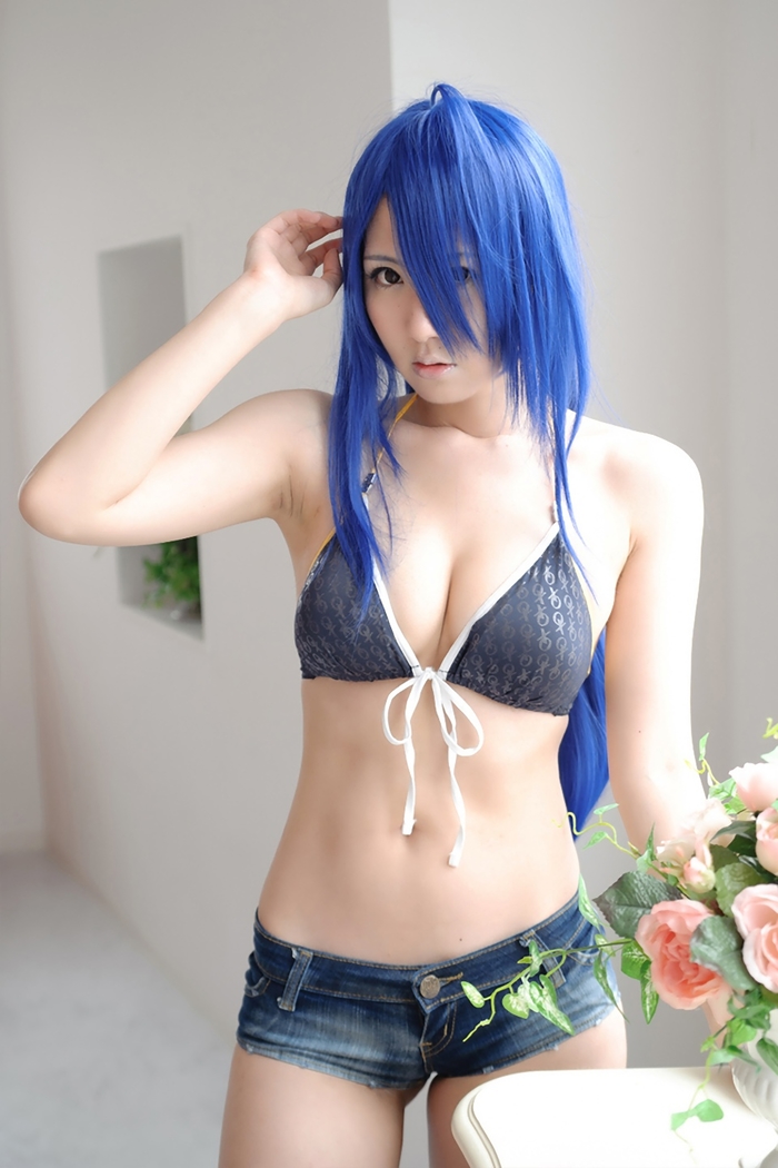 Kiba Looking For Erotic Cleavage Or Pictures Of The Ikki Tousen Kanu Uncho Swim Wear Ver
