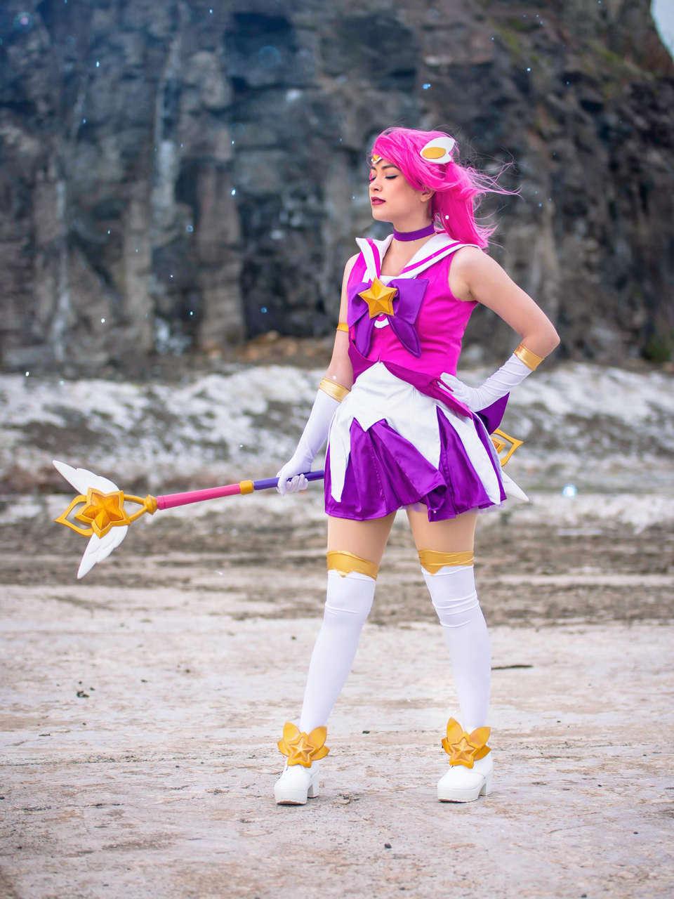 Lighting The Way Windy Shoot Of My Star Guardian Lux Cosplay Glad I Could Still Get Some Decent Photos Despite My Cosplay Being Blown Around Like Craz