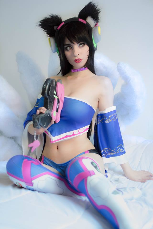 Lil Mix Of Dva With Ahri Cosplay By Valentina Kry
