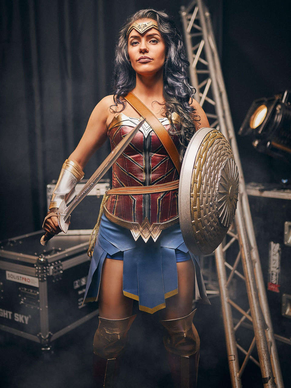 Lithuanian Cosplayer As Wonder Woman Comic Con Baltic