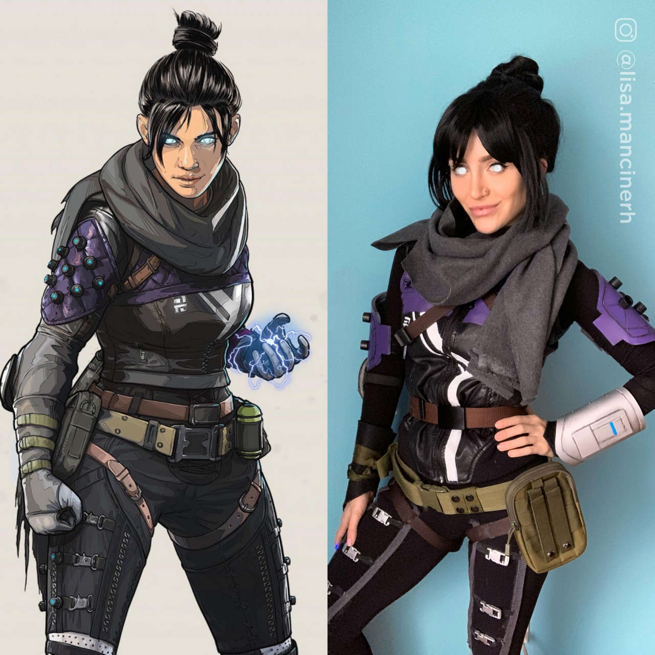 My Wraith From Apex Legends Cosplay Compariso