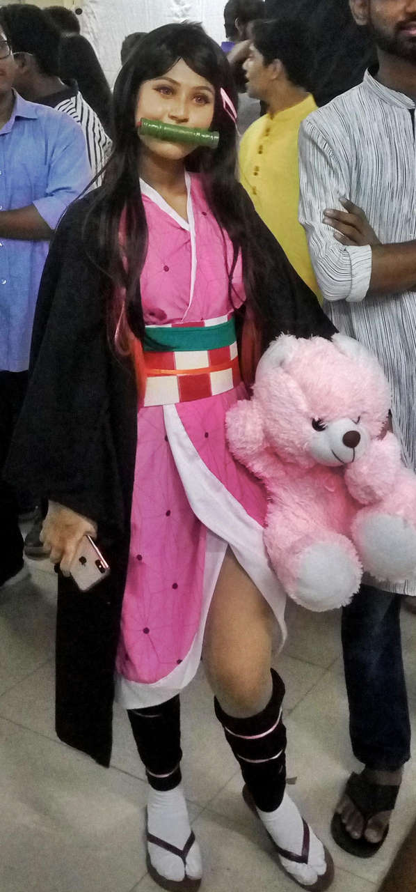 Nezuko Cosplay Form A Local Anime Expo In Banglades