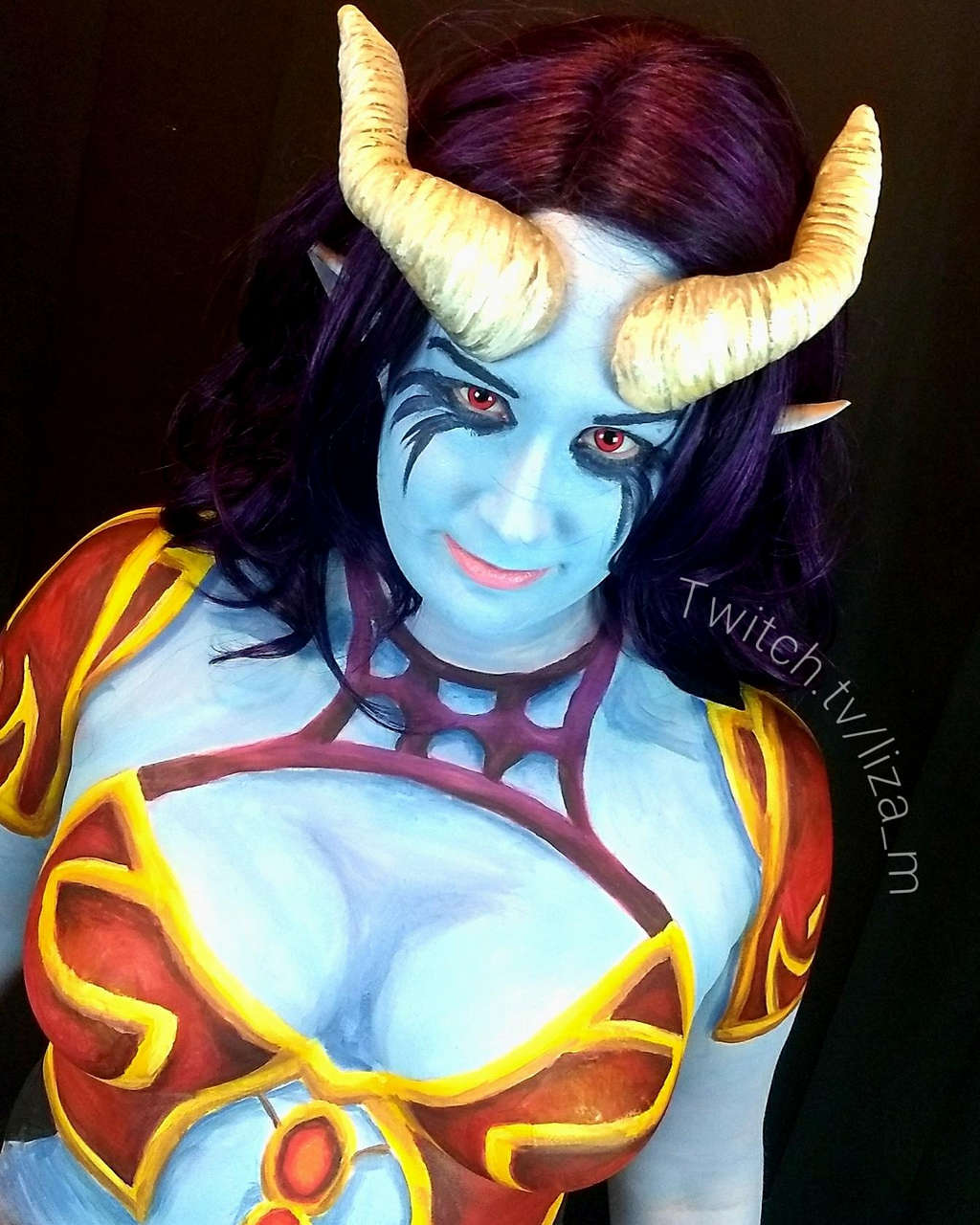 NSFW Queen Of Pain Dota 2 Self Self Painted Bodypain