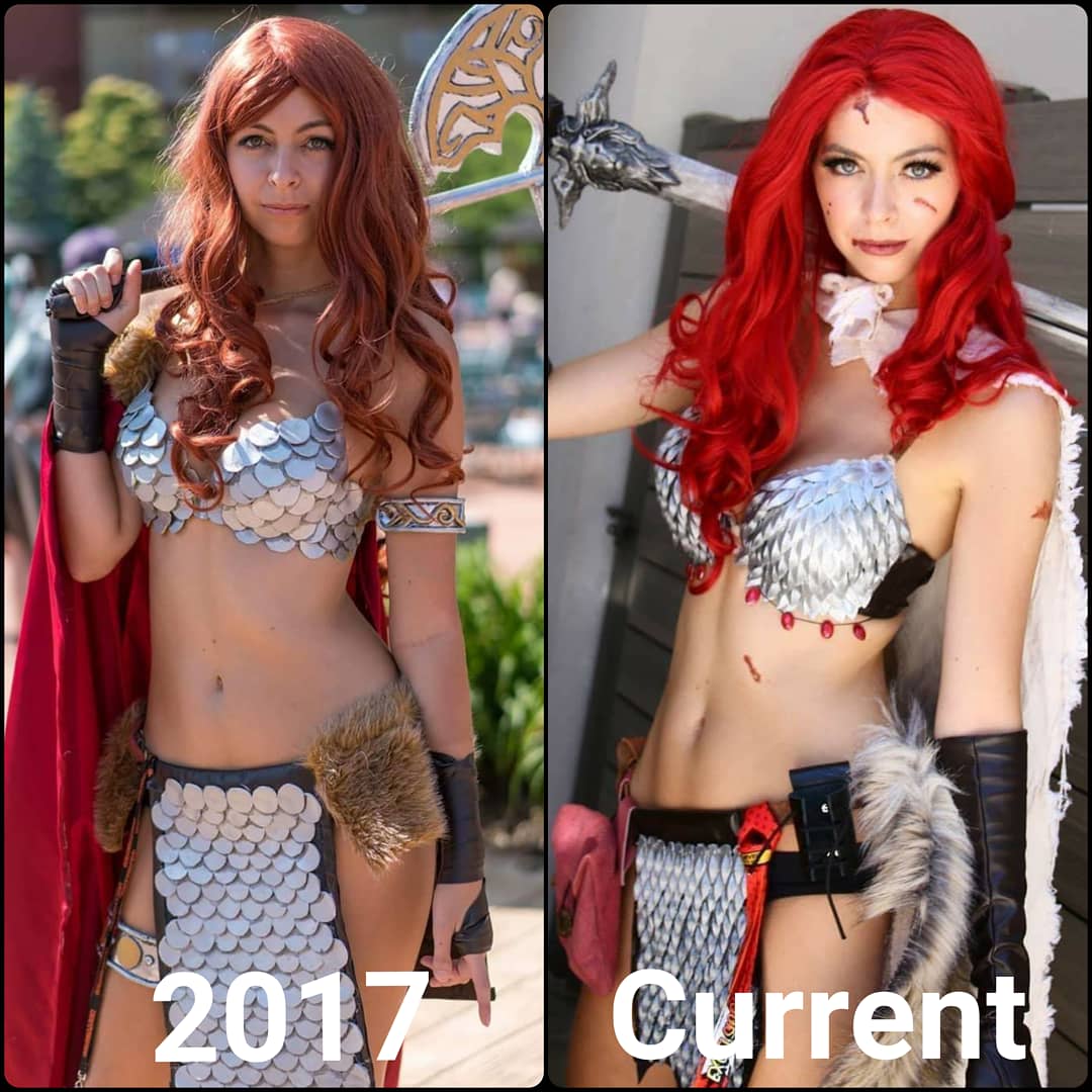 Old And New Version Of Red Sonja By Casabellacospla