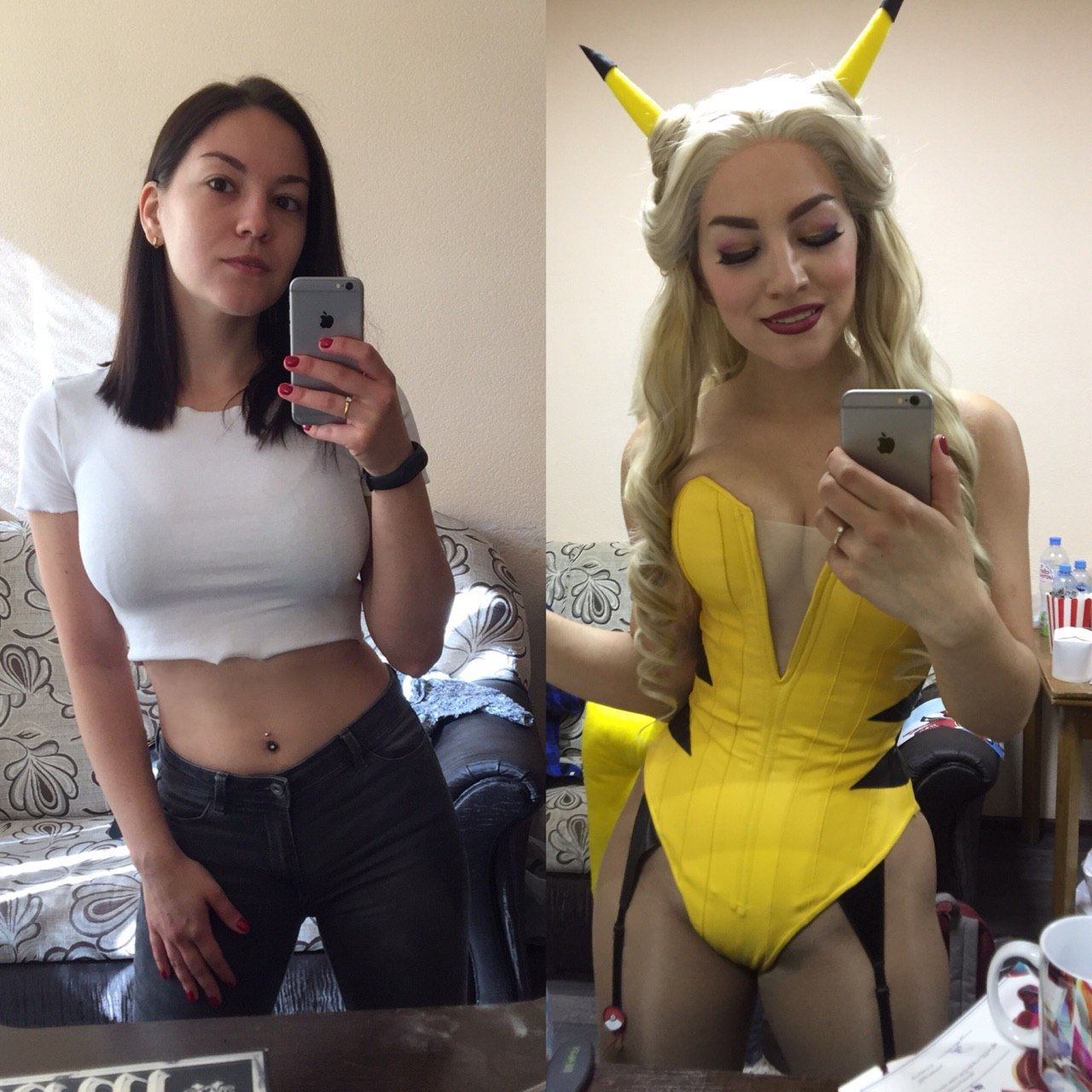 Pikachu From Pokemon In And Out Of Cosplay By Zoe Volf Sel