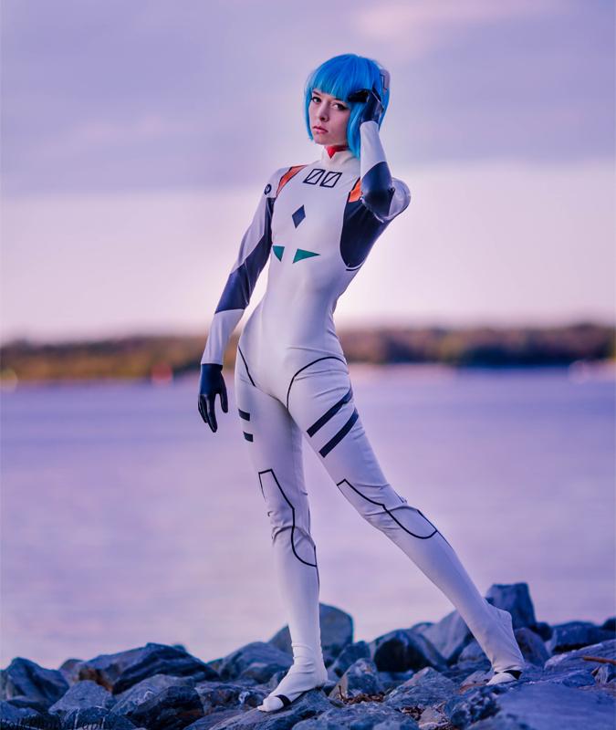 Rei Ayanami Latex Cosplay By Jacs Ros