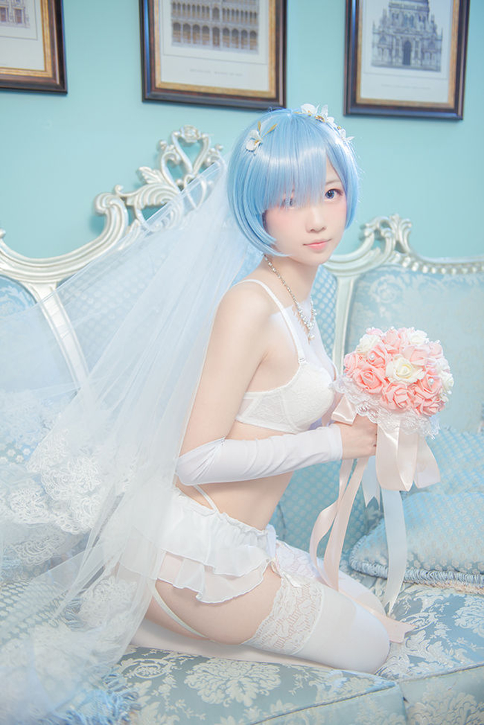 Rem Bride Cosplay By