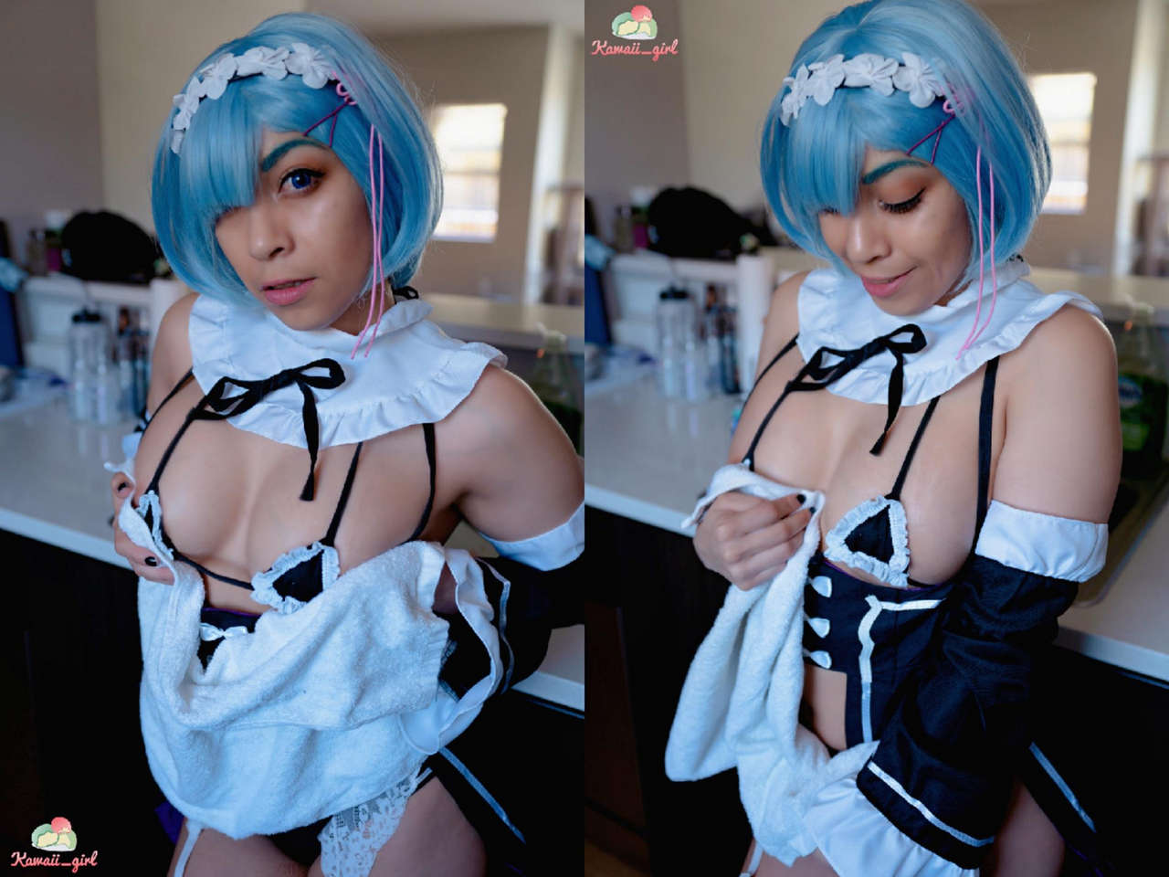 Rem From Re Zero Helping With Chores O