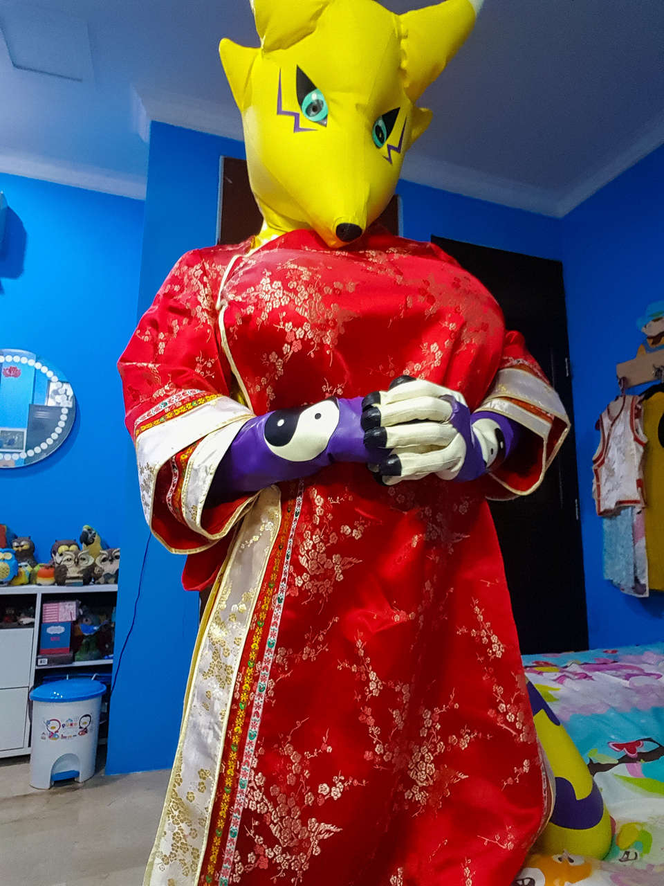 Rena The Renamon In Red Chinese Dress By Ncad Late