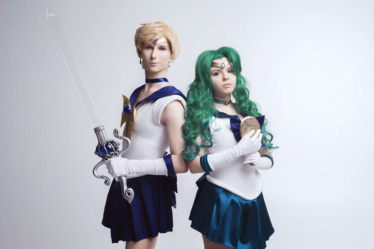 Sailor Neptune Cosplay By Fenixfatalist And Sailor Uranus By Fedkoserhi