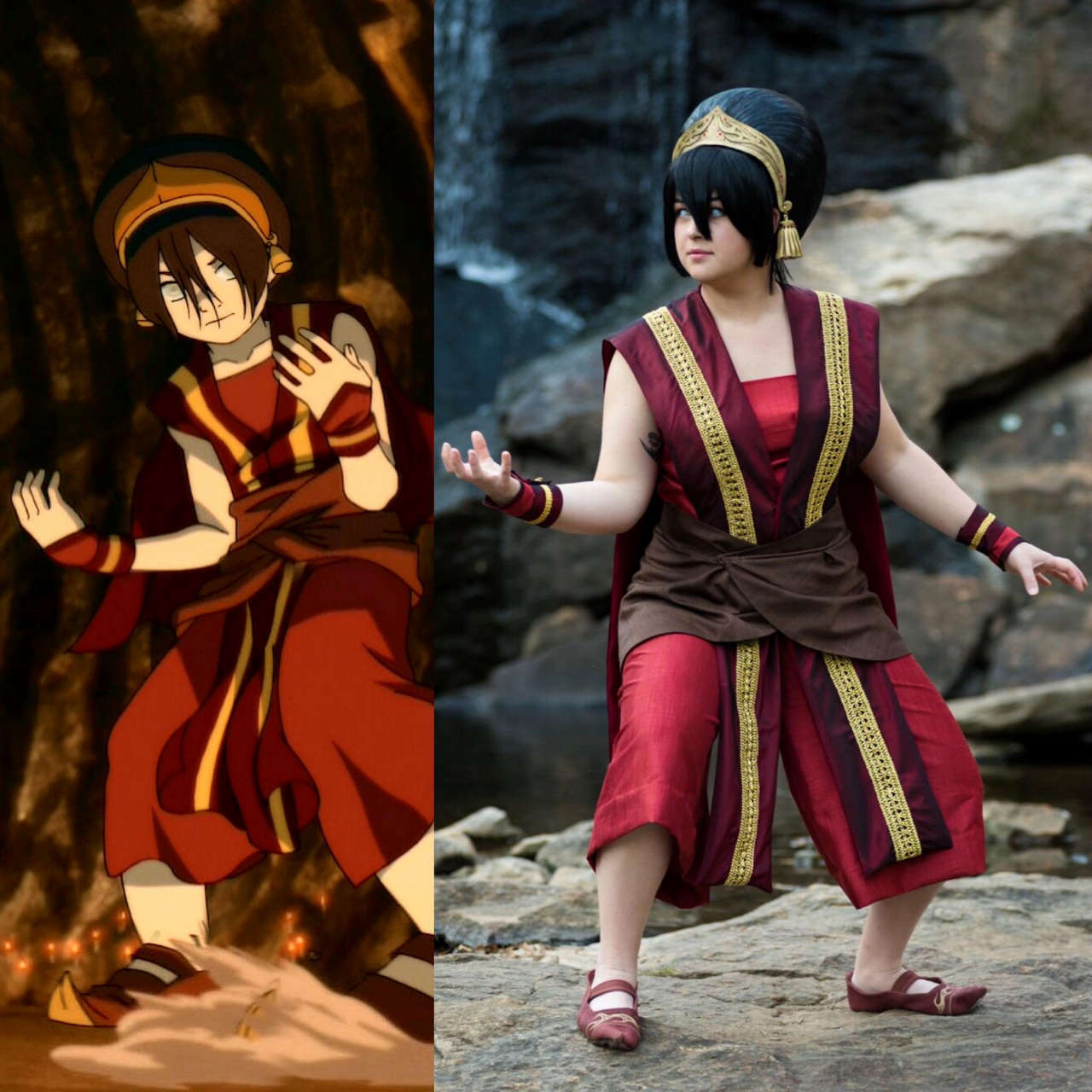 Seams Come True As Toph Beifong In Fire Nation Disguis