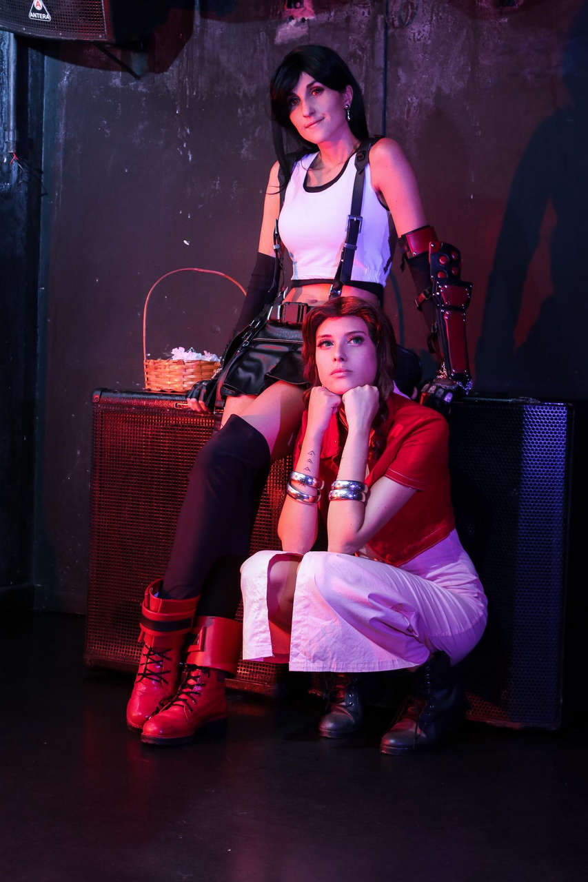 Self Aerith And Tifa By Rizzy And Rac