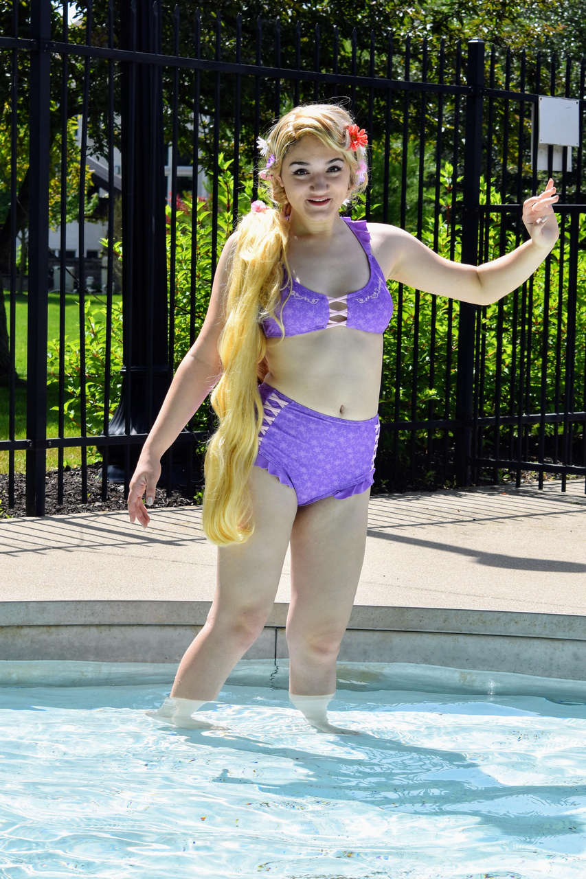 Self Bikini Rapunzel By Casual Moth Cosplay Missing Pool Days Right About No
