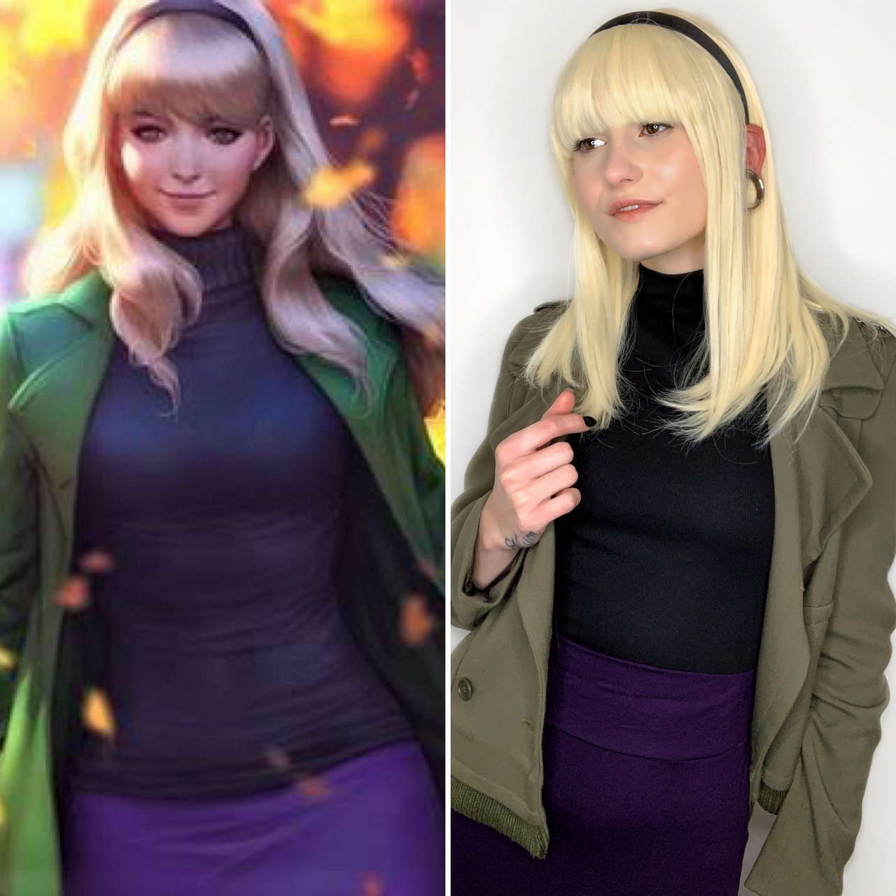 Self Casual Gwen Stacy Art Cover By Stanley Artger