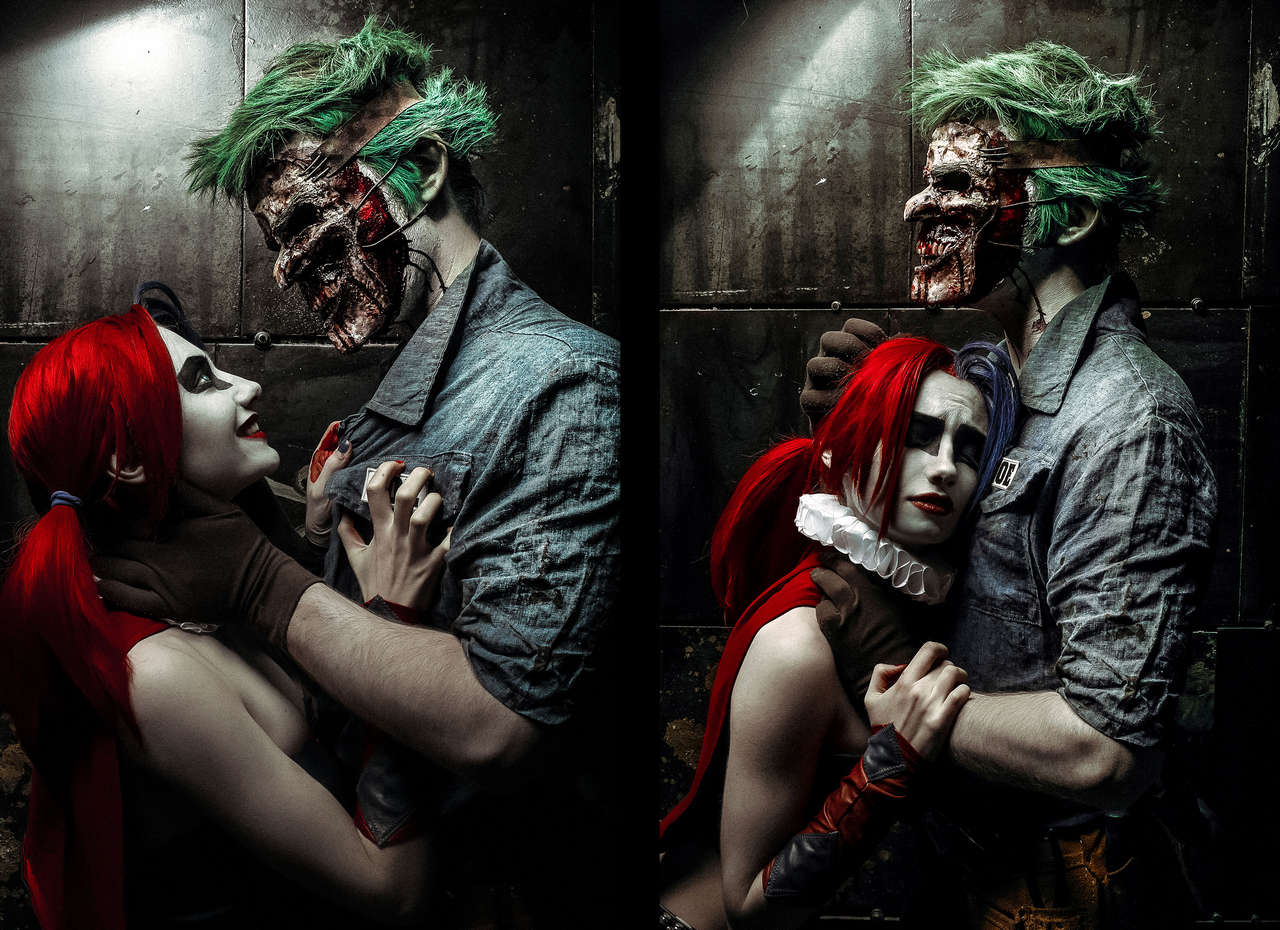 Self Harley Quinn And Joker By Carry Key And Luche