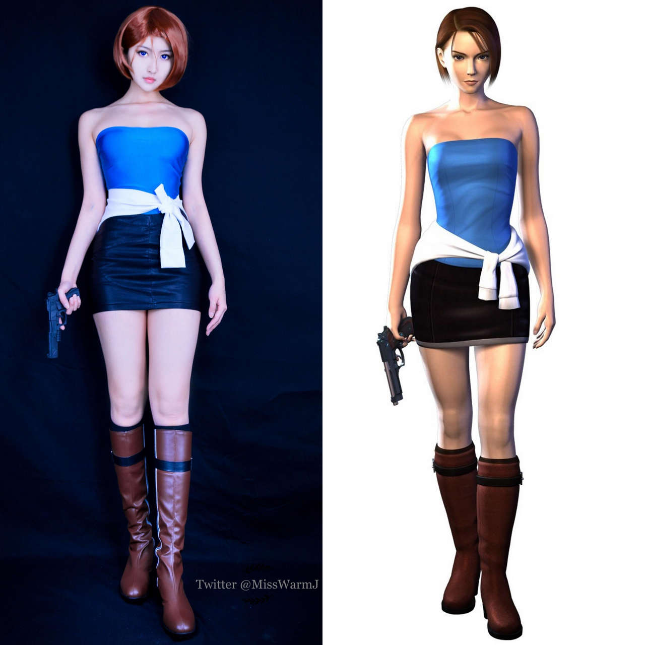 Self Jill Valentine Cosplay From Re3 By Misswarm
