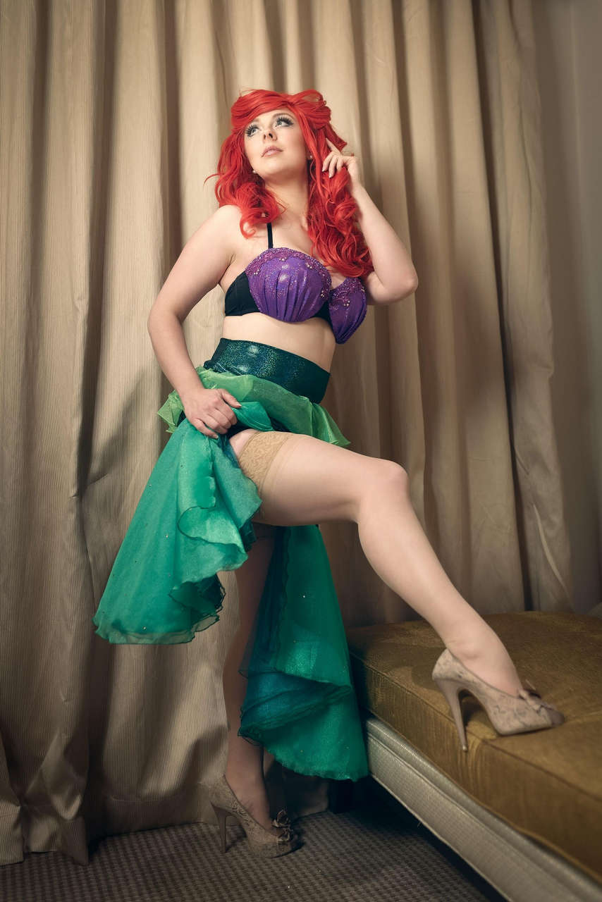 Self Michellehart As Pin Up Ariel From The Little Mermaid Pinupfusio