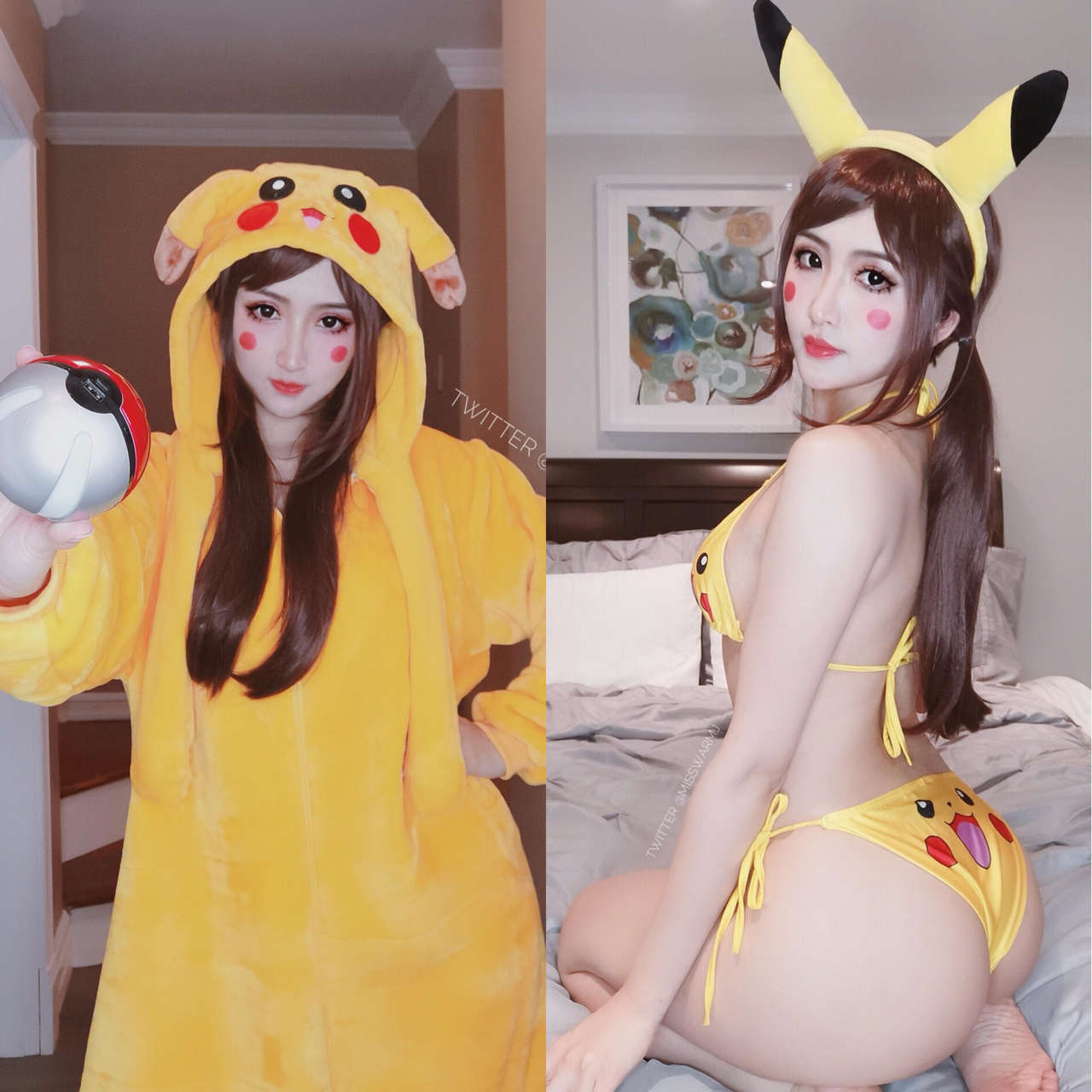 Self On Or Off Upvote For Both Pikachu Cosplay By Misswarm