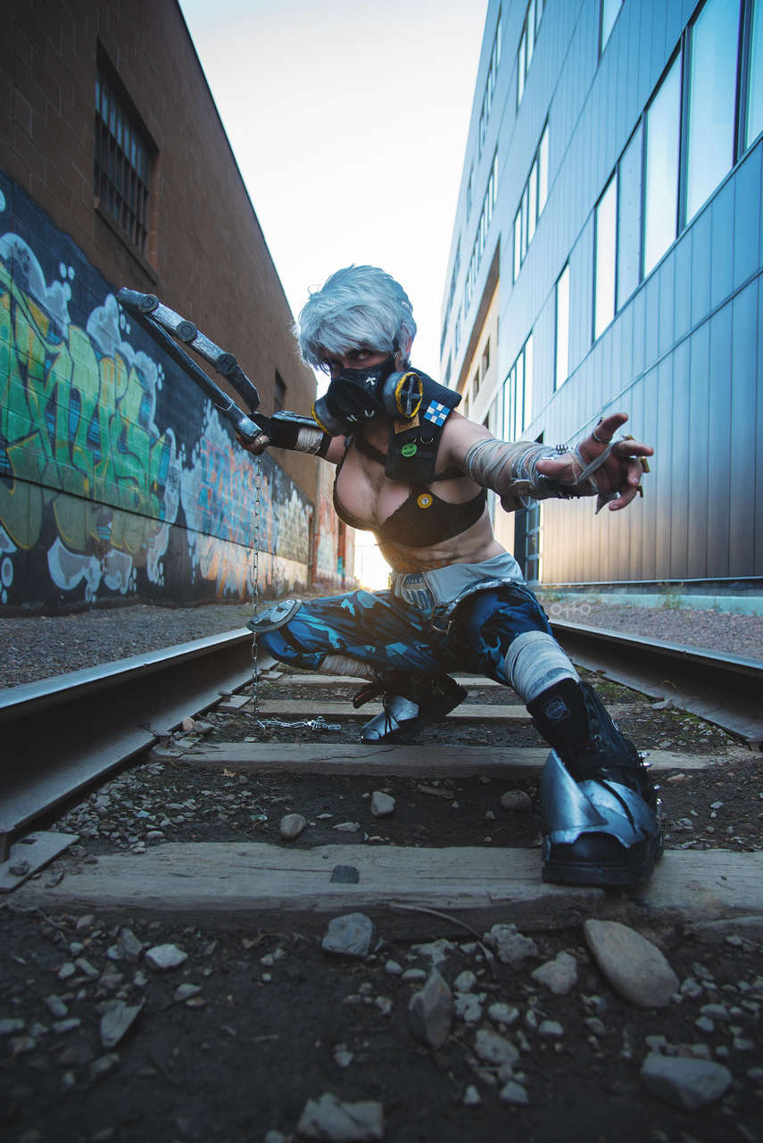 Self Running Around Denver As Roadhog From Overwatch By Calamity Jay